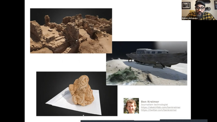 Using photogrammetry, a series of static photographs can create a 3D model.