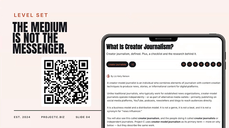 The creator ecosystem is a medium in the same way print or broadcast are, Liz Kelly Nelson of Project C said.