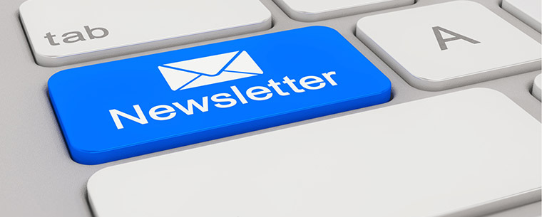 Open rates on two new e-mailed newsletters are 25% to 30%.