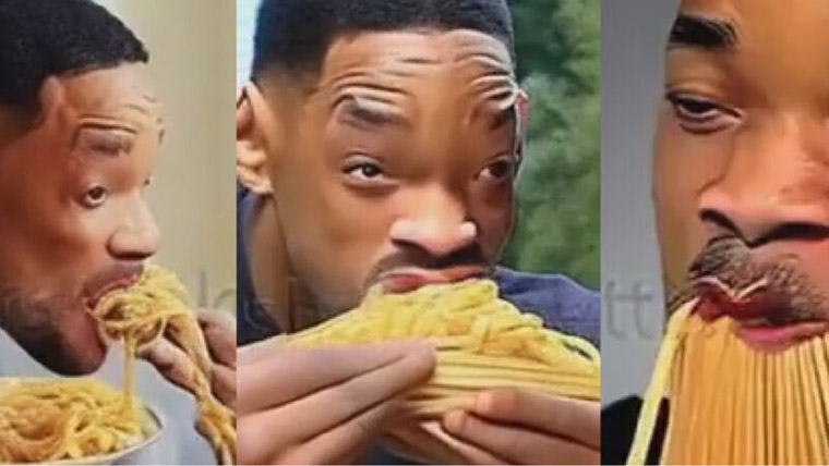 Artificial Intelligence has come a long way in just a short period of time, as evidenced by this warped AI version of Will Smith eating spaghetti.