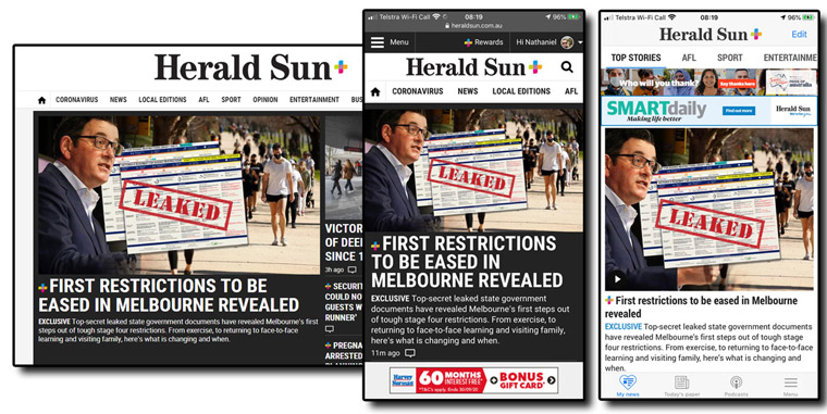 The Herald Sun has been vigilant in providing consistent, high-quality content throughout the pandemic, which has resulted in record high subscription numbers.