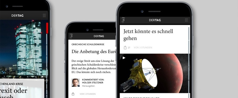The news app contains less editorial coverage but draws more readers into its sales funnel.