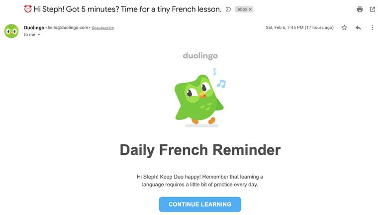 Remind users that habits require ongoing practice.