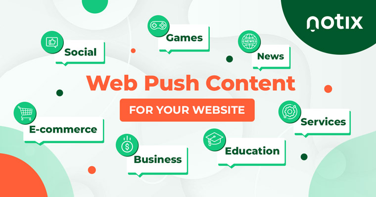 There is a wide variety of content that might be appropriate for using push notifications.