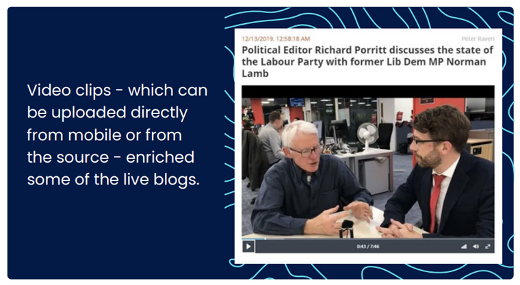 Archant Media also had extensive live blogging coverage during the election.