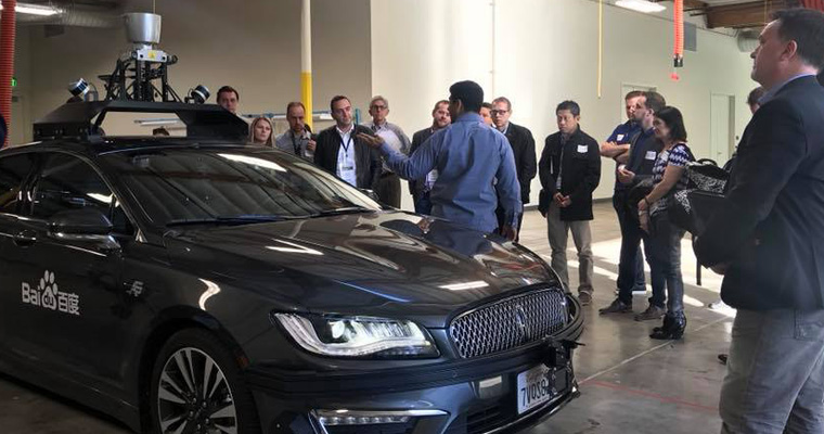 Driverless car technology innovations participants discussed at Baidu could create significant changes in the future news media landscape.