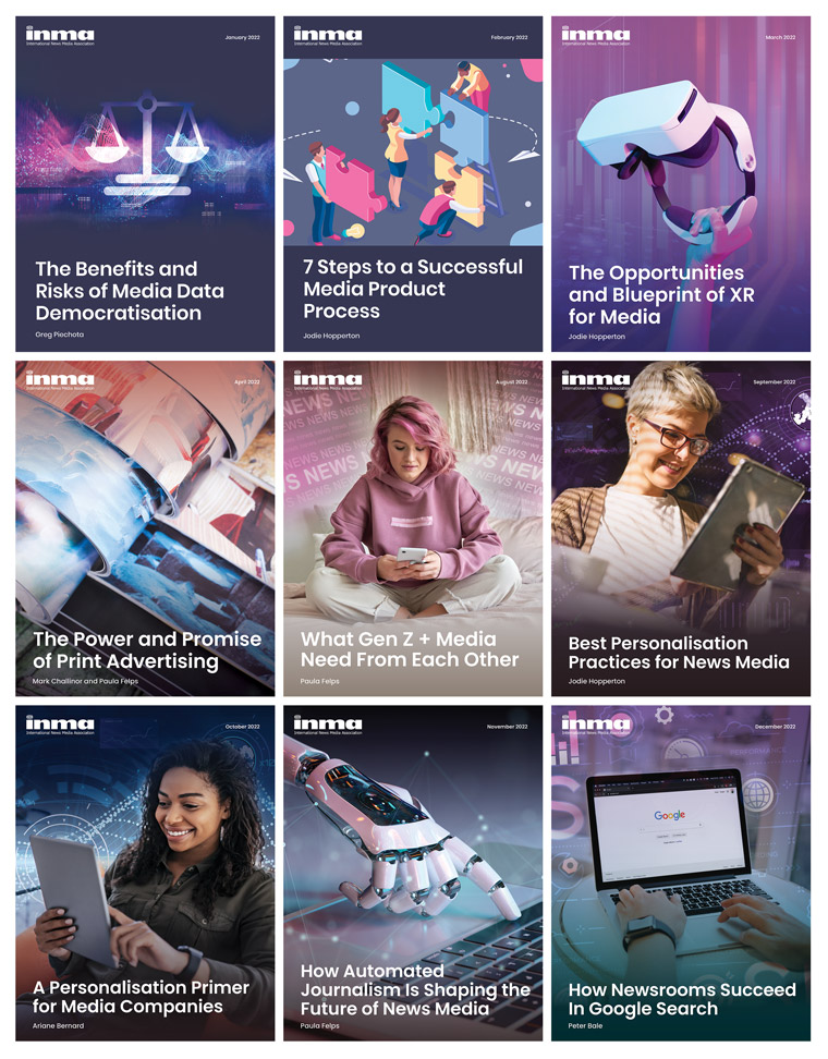 In 2022, INMA produced nine strategic reports, which are free to members.