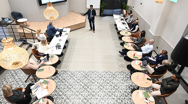 A post-meeting briefing at HT Media featured an overview of the Indian news media market for members of the International Board and South Asia Division Board.