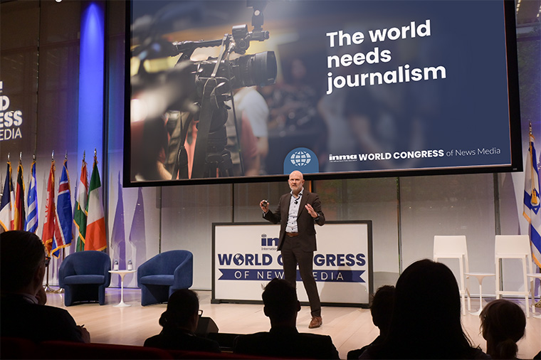 INMA President Gert Ysebaert opened and closed the World Congress with four words: "The world needs journalism."
