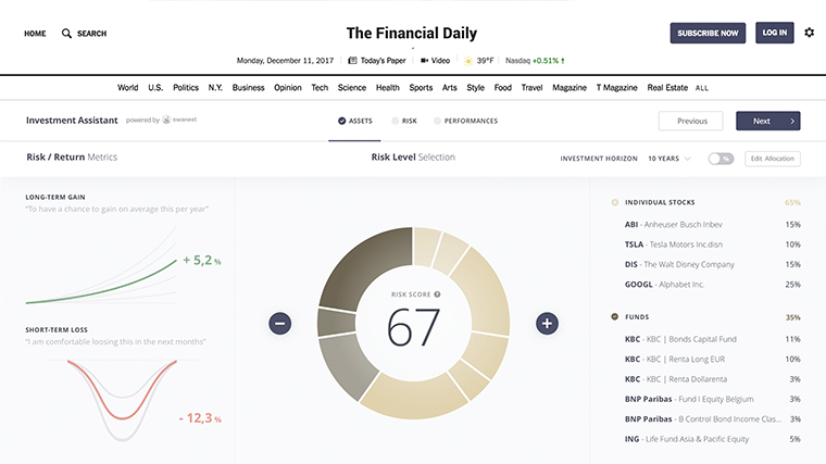 The investment assistant generates information to help everyday investors analyse any stocks, ETFs, and mutual funds in their portfolios.