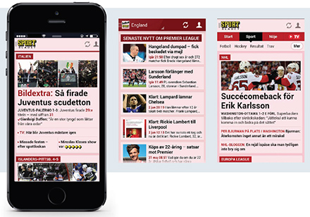 Aftonbladet’s mobile apps deliver mobile news and sports via their strategy to reach audience engagement. 
