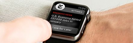 ongoing development of smart watch in media publishing