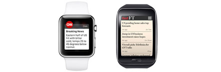 CNN and Financial Time smartwatch apps being developed