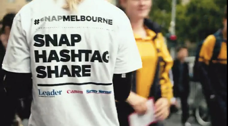 Snap Melbourne was a huge and lively celebration of the city. Various incentives encouraged attendees to share the event widely on social media.