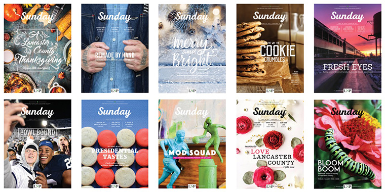 Sunday, a weekly print magazine exclusively for newspaper subscribers, features hyperlocal content and high-end photography.