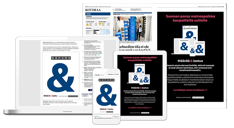 Sanoma Media now packages ads into one cross-platform solution to boost ad sales, simplify the buying process, and give advertisers better reach.