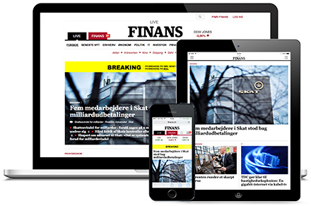 Finans' freemium two-tab navigation on different platforms.