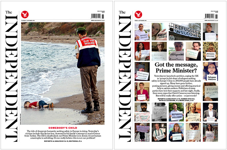 The Independent made the decision to show this photo crisp and clear to push the government to accept more refugees and prevent similar tragedies.