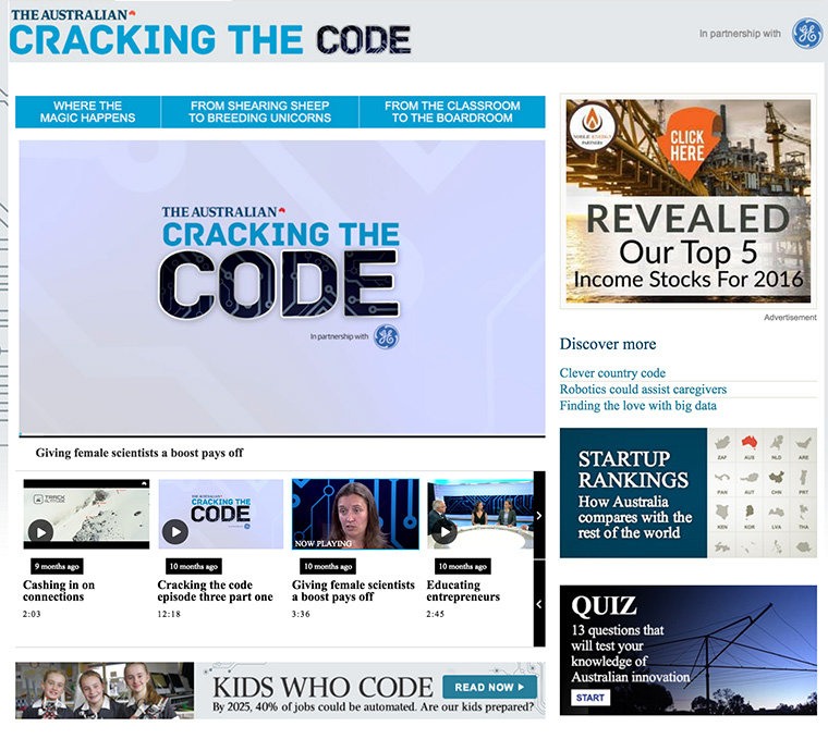Cracking the Code examines education, innovation, and future digital opportunities.