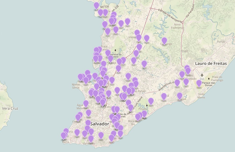 Along with powerful audio and video, a map showing all rapes reported in the area in 2015 helped drive home the point that rape is more common than many people realise.