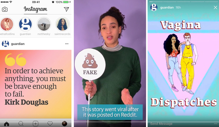 The Guardian's Instagram channel engages, helps, and inspires its audience.