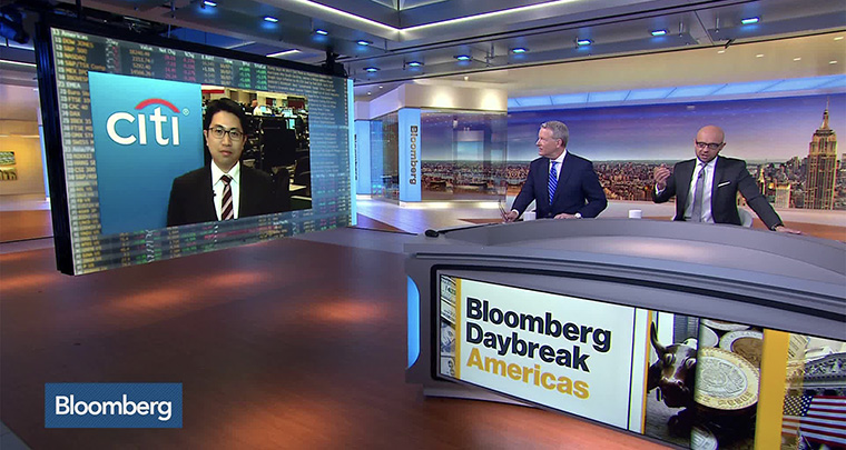 A five-minute podcast is produced for each region, and video clips of the Bloomberg Daybreak television programme are available.