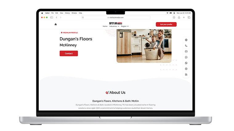 The platform creates company profiles using data crawled from the Internet.
