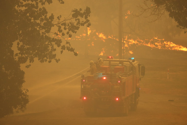 A special section of photographs captured the magnitude of the damage done by the bushfires.
