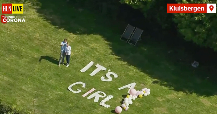 One of two gender reveals were part of the livestreamed event.
