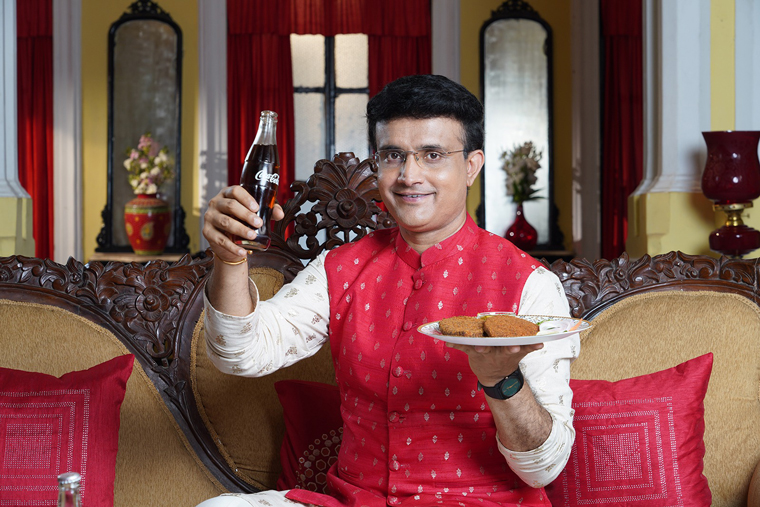 The Telegraph's Coca-Cola campaign during Durga Puja included celebrities, athletes, and influencers.