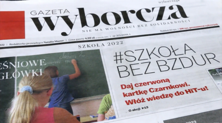 When the Polish ruling party began using textbooks with incorrect information, Wyborcza refused to stand by and let the lies continue.