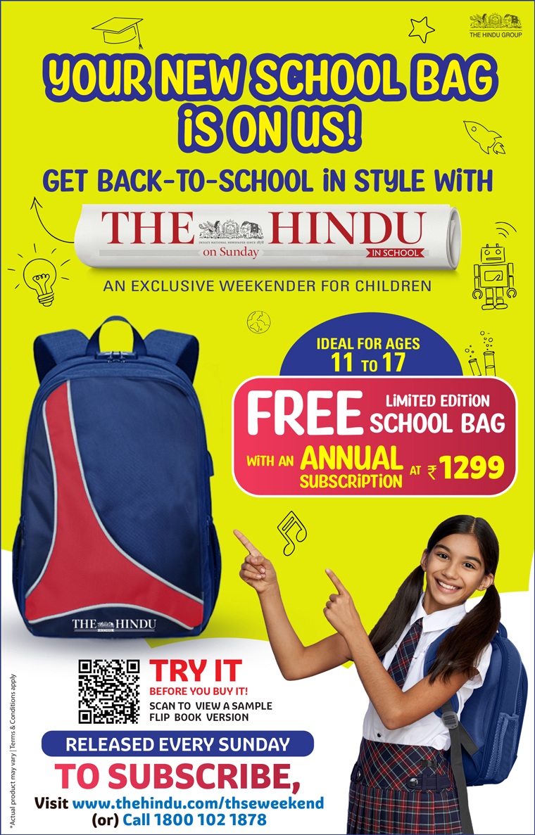 A promotion featuring a limited-edition bag from The Hindu In School was a welcome initiative that helped double the subscriber base.