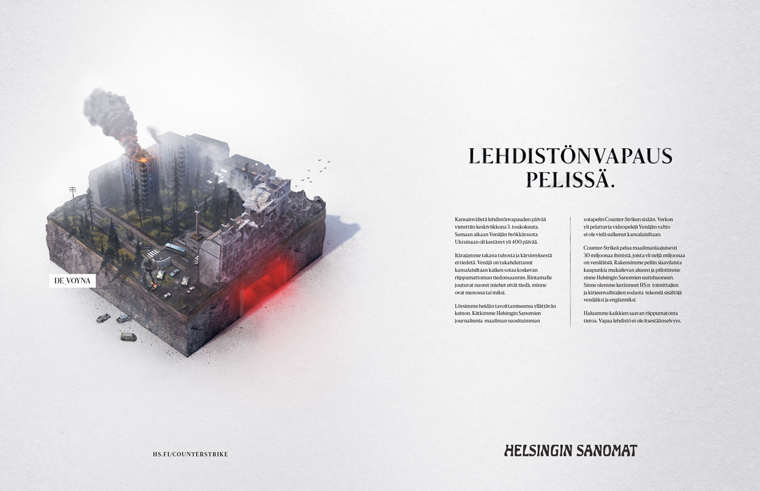 A massive PR and marketing campaign was executed to raise awareness of the Counter-Strike map.