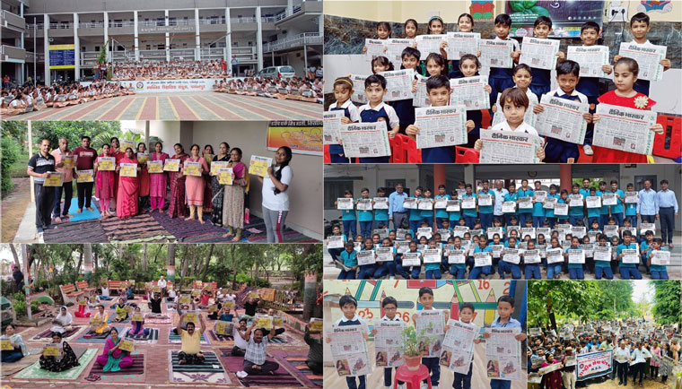 Thousands came together in schools, offices and public spaces, turning this into a tree plantation festival.