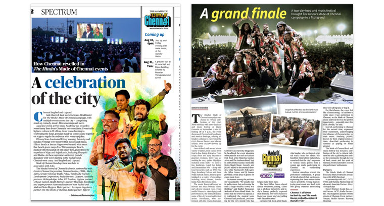 The Made of Chennai campaign used print to further community engagement.