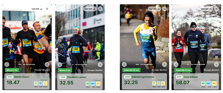 With RUN, Stavanger Aftenblad gave coverage to every runner, not just the winners.