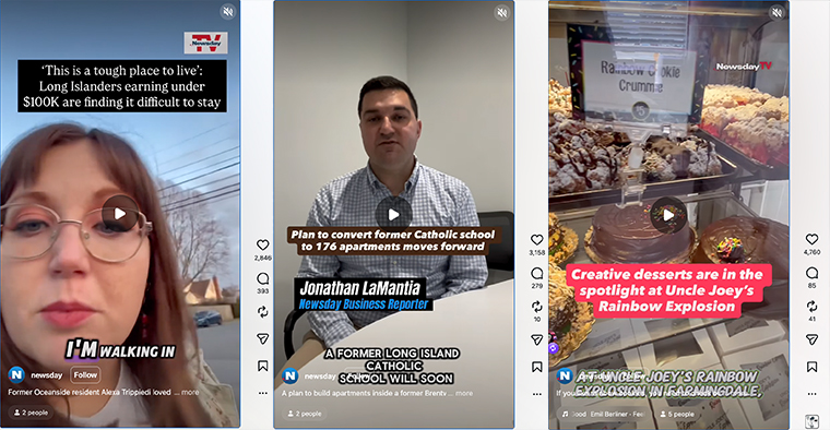 When Newsday reporters began using vertical video to talk with their audience, they saw a measurable increase in followers and engagement.