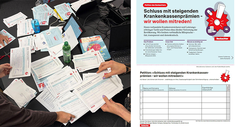 The Prämienticker visualises rising healthcare costs in real time and was supported by a national campaign to get costs under control. 
