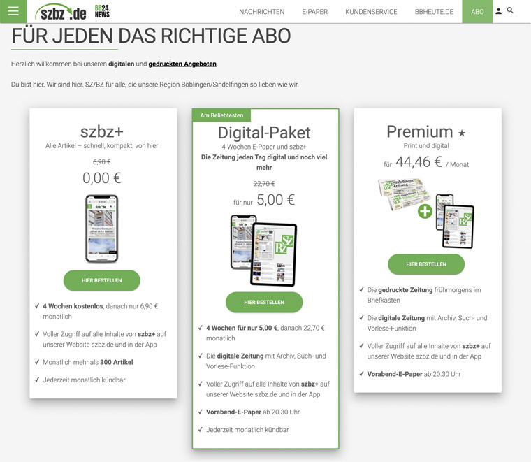 Promoting one digital offer as a "bestseller" was effective in increasing subscriptions.