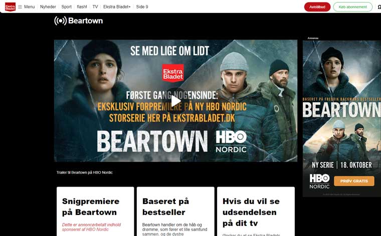 The goal of the campaign was ambitious: To turn Denmark’s largest news site into Denmark’s largest cinema.
