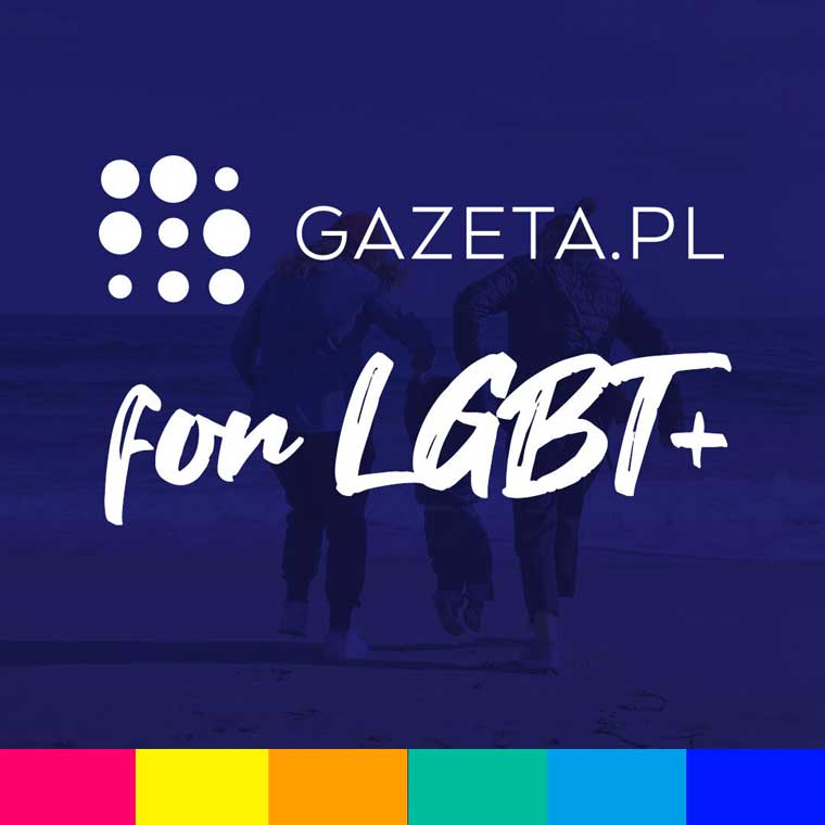 Gazeta.pl added a rainbow to its logo to help celebrate Pride in Poland.
