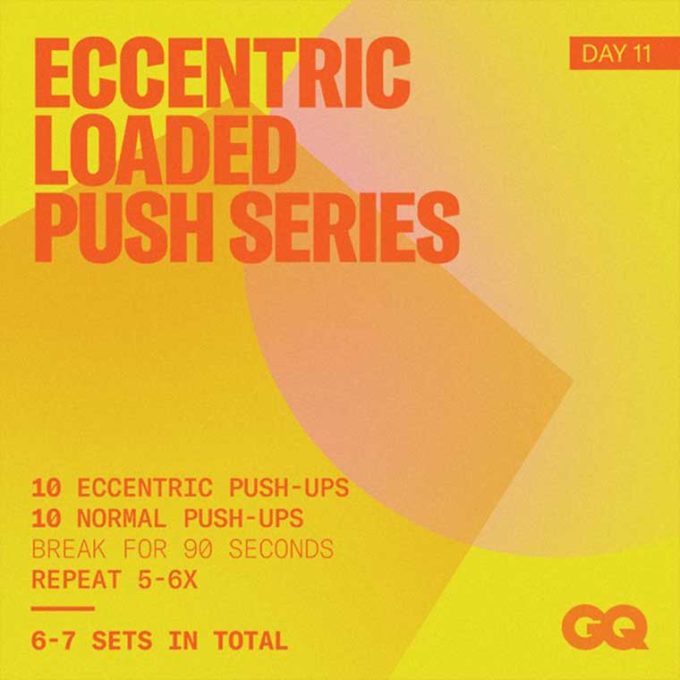 The "How to Do More Push-Ups" e-mail course was a huge hit during the pandemic, launching GQ's e-mail course initiative. Image designed by Corinne Ferman.
