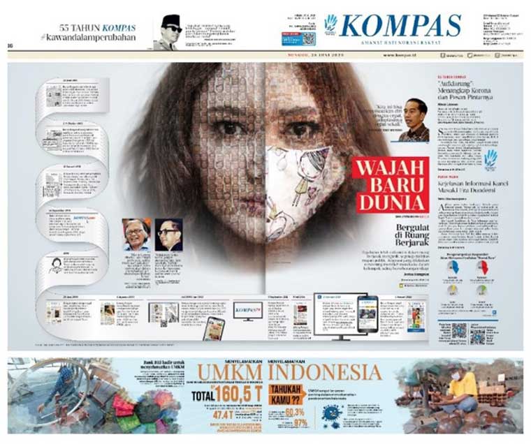 Readers were encouraged to upload their own image to the newspaper site and share it on social media.