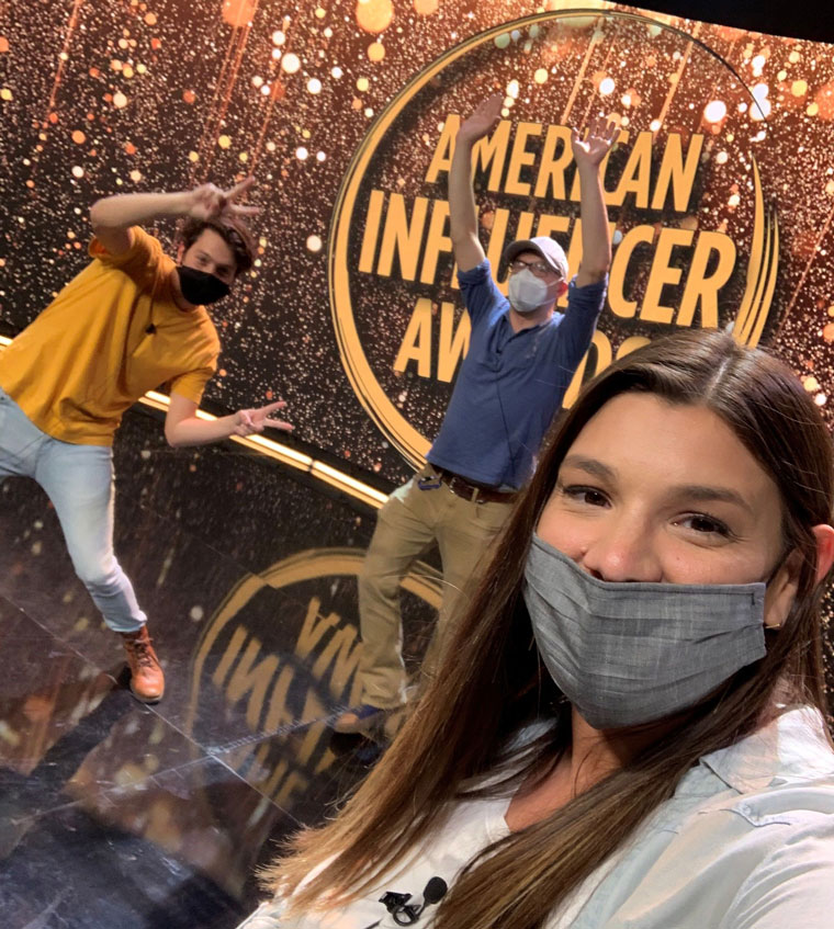A small group of influencers were flown to Los Angeles to film the American Influencer Awards programme. 