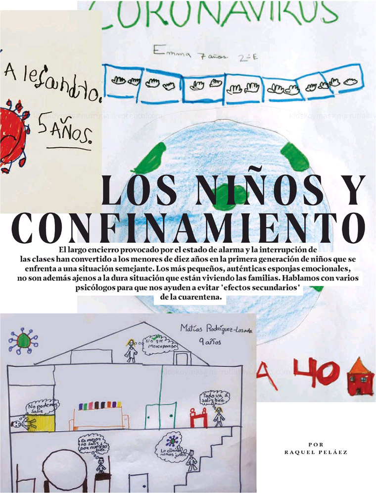After psychologists analysed the meaning of children's drawings, XL Semanal ran a large feature on their findings.