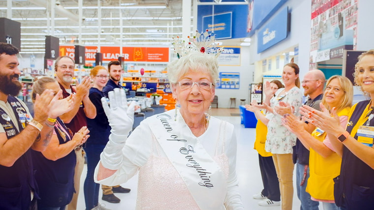 “I never had a chance to go anywhere or do anything that I felt glamorous, so I’m doing that at Walmart.” — Marlene Young (Red Clay Media)