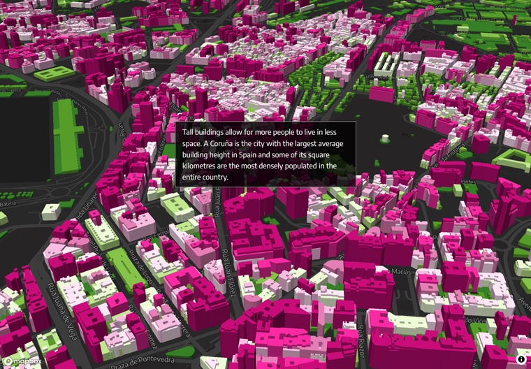 The story began with telling about a building in A Coruña to explain vertical urbanism.