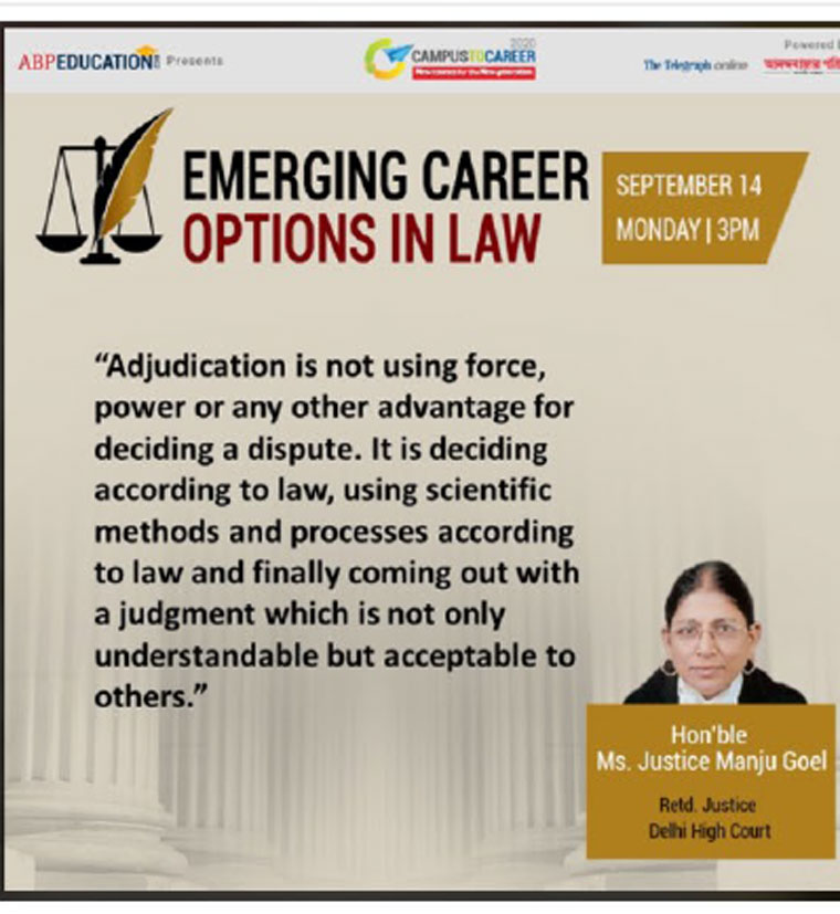 Webinars featuring industry leaders looked at emerging career opportunities in different sectors.