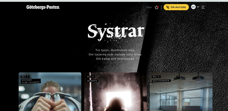 To tell the important story of sex trafficking, Göteborgs-Posten adopted a new format.