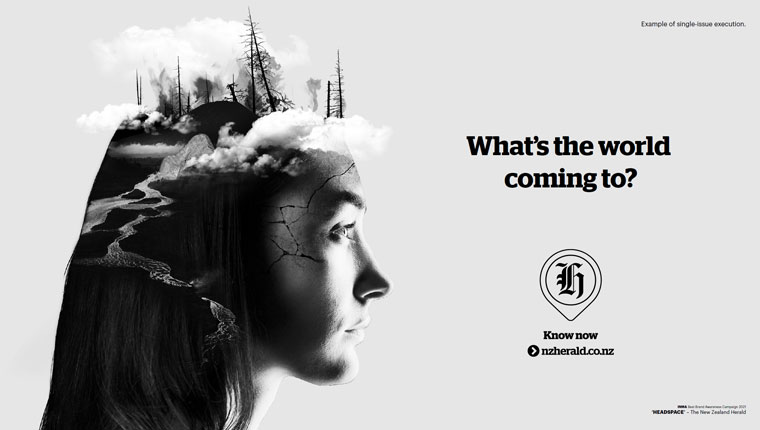 NZ Herald's brand campaign emphasised its strengths, including its ability to deliver (and explain) breaking news events.